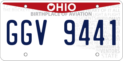 OH license plate GGV9441