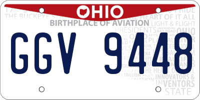 OH license plate GGV9448