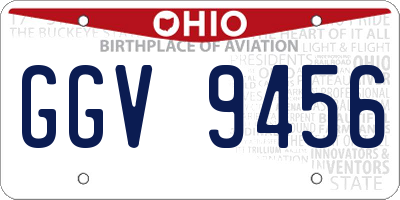 OH license plate GGV9456