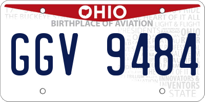 OH license plate GGV9484