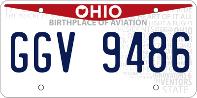OH license plate GGV9486