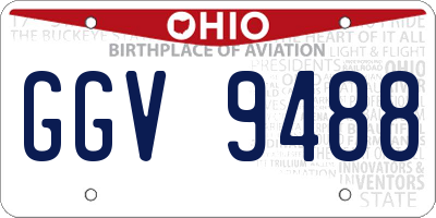OH license plate GGV9488