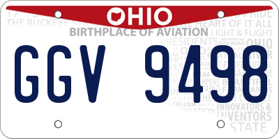 OH license plate GGV9498