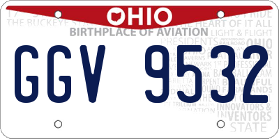 OH license plate GGV9532