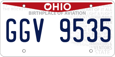 OH license plate GGV9535