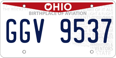 OH license plate GGV9537