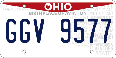 OH license plate GGV9577