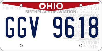 OH license plate GGV9618