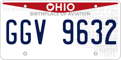 OH license plate GGV9632