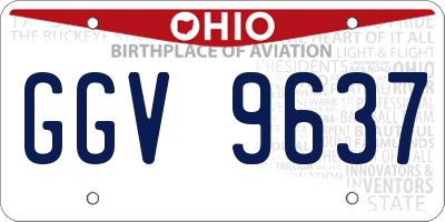 OH license plate GGV9637