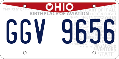 OH license plate GGV9656