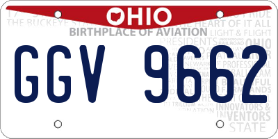 OH license plate GGV9662