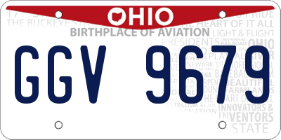 OH license plate GGV9679