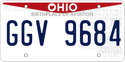 OH license plate GGV9684
