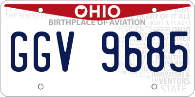 OH license plate GGV9685