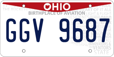 OH license plate GGV9687