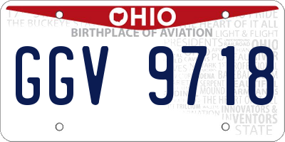 OH license plate GGV9718
