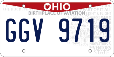 OH license plate GGV9719