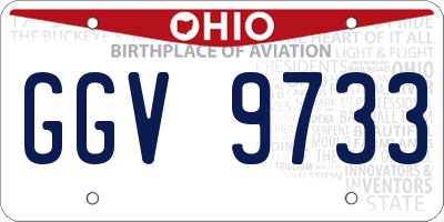 OH license plate GGV9733