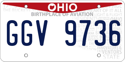 OH license plate GGV9736