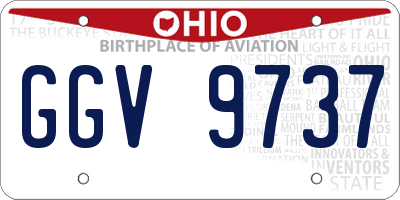 OH license plate GGV9737