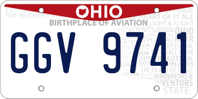 OH license plate GGV9741