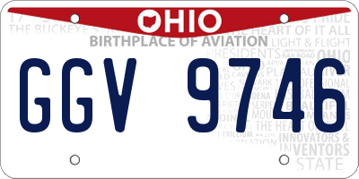 OH license plate GGV9746