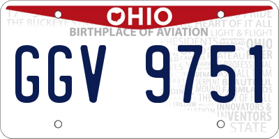 OH license plate GGV9751