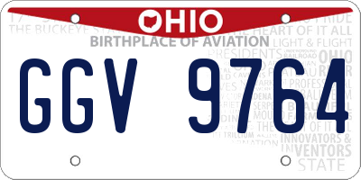 OH license plate GGV9764