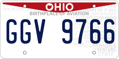OH license plate GGV9766