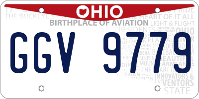 OH license plate GGV9779