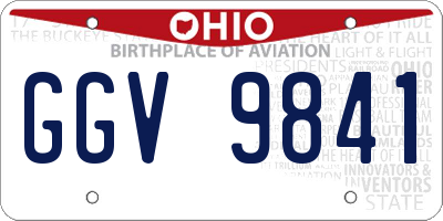 OH license plate GGV9841
