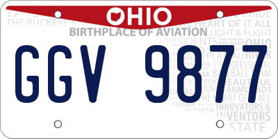 OH license plate GGV9877