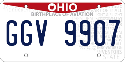 OH license plate GGV9907