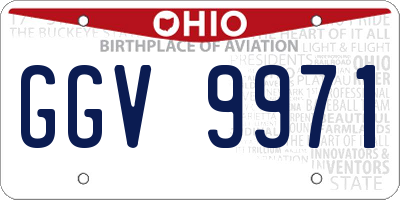 OH license plate GGV9971