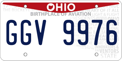 OH license plate GGV9976