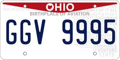 OH license plate GGV9995