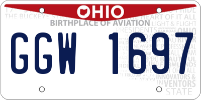 OH license plate GGW1697