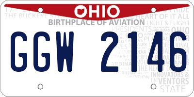 OH license plate GGW2146
