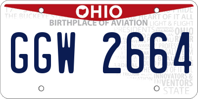 OH license plate GGW2664