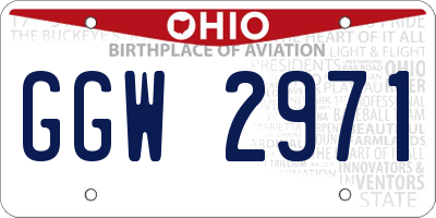 OH license plate GGW2971