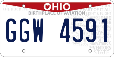 OH license plate GGW4591