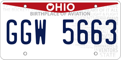 OH license plate GGW5663