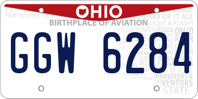 OH license plate GGW6284