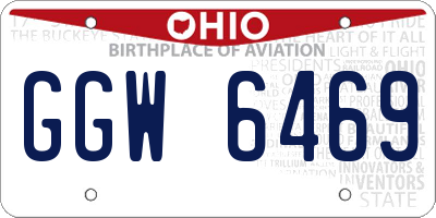 OH license plate GGW6469