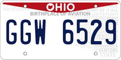 OH license plate GGW6529
