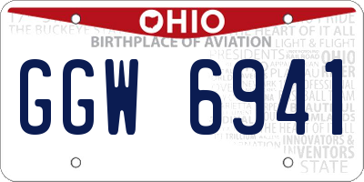 OH license plate GGW6941