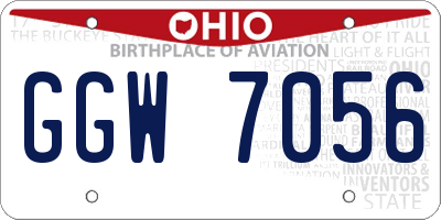 OH license plate GGW7056
