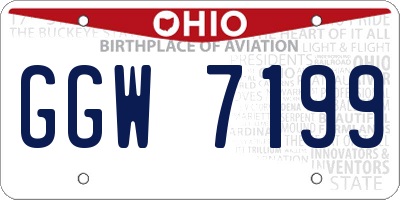 OH license plate GGW7199