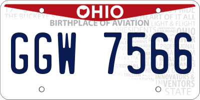 OH license plate GGW7566